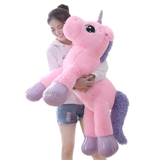 Big Size Unicorn Stuffed Plush Toy, 100CM, Pink