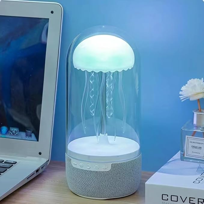 Jellyfish Lava Lamp Round Real Jellyfish Aquarium Lamp