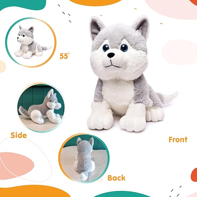 Plush Husky Dog, Adorable Gifts for Kids and Adult
