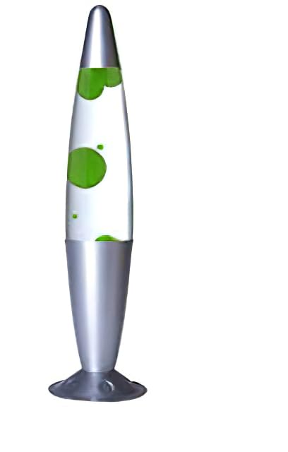 Novelty Table Lava Lamp with Soft Molten Green Lava