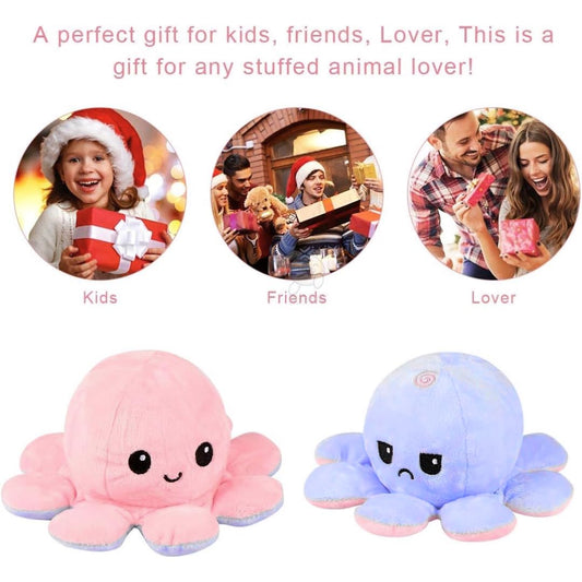 Toy Octopus Plushie Reversible Soft Toys for Girl-Friends