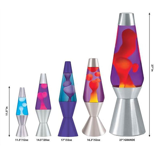 Max Volcano Base Lava Lamp With Tri-Colored Globe